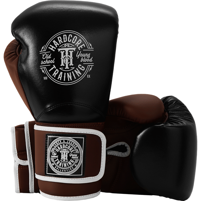 Боксерские перчатки Hardcore Training HardLea Black/Brown