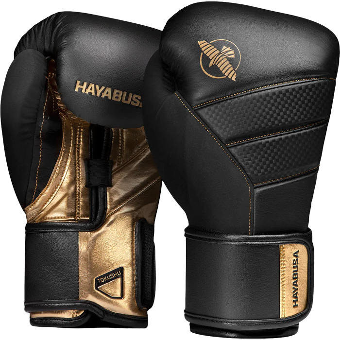 Боксерские перчатки Hayabusa T3 Black/Gold