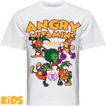 Детская оверсайз футболка Hardcore Training Angry Vitamins 3.0 White