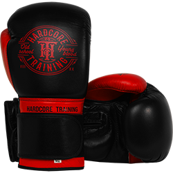 Боксерские перчатки Hardcore Training Premium Leather Performance Training Gloves