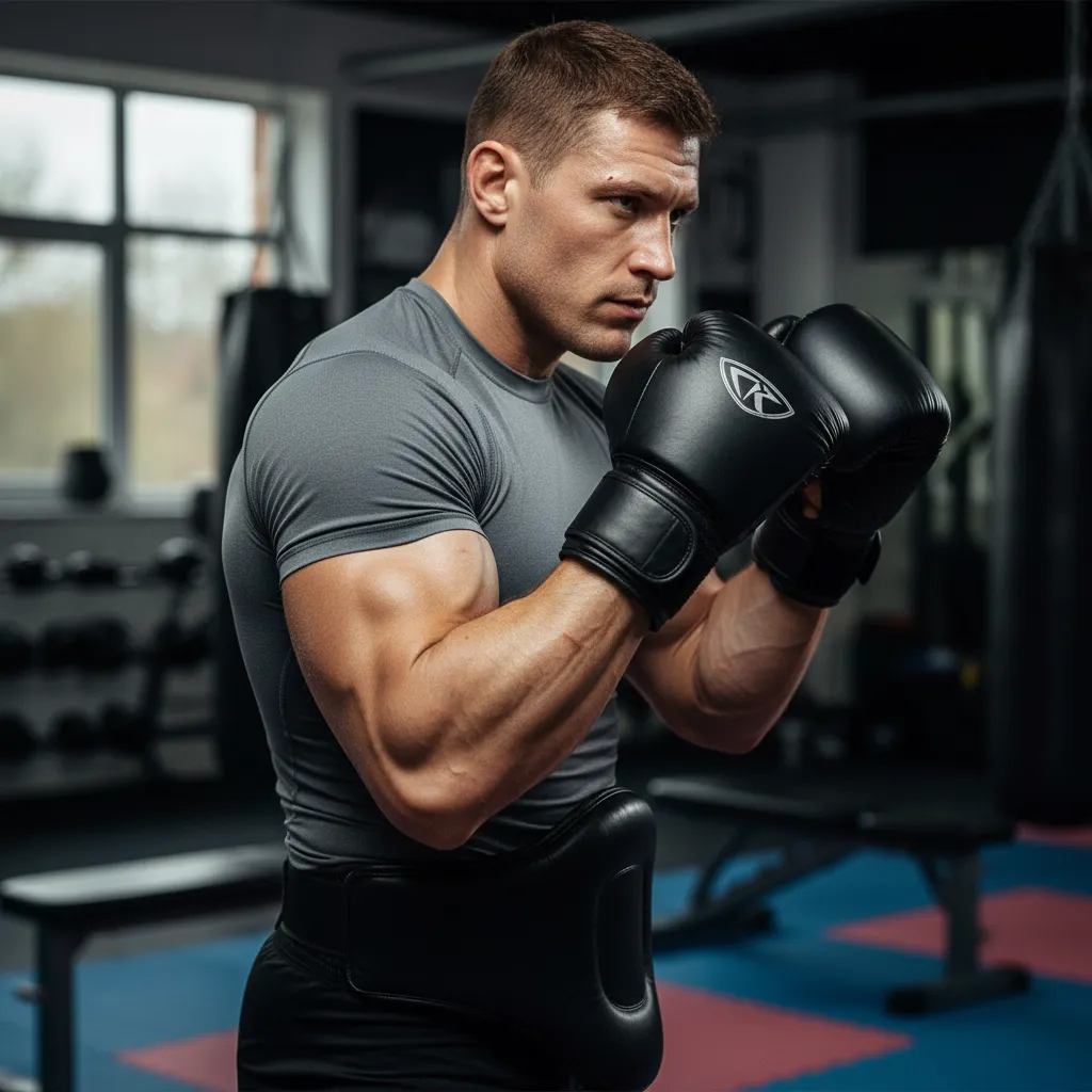 спортсмен в защите