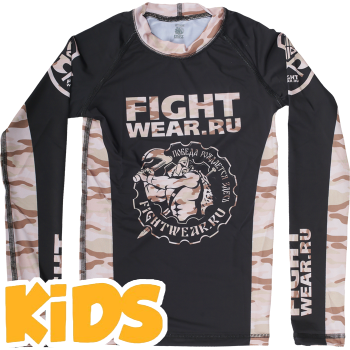 Детский рашгард Fightwear Desert Camo