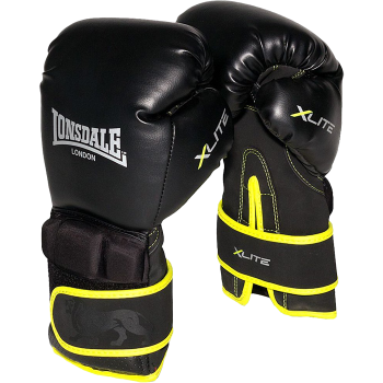 Боксерские перчатки Lonsdale чёрный/зелёный