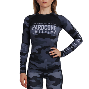 Женский рашгард Hardcore Training Night Camo 2.0