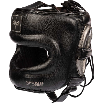 Бамперный боксерский шлем Clinch Face Guard черно-бронзовый
