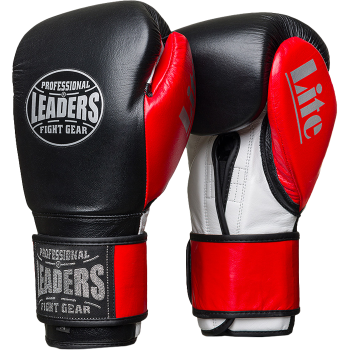 Боксерские перчатки Leaders LiteSeries LS2LT BK/RD