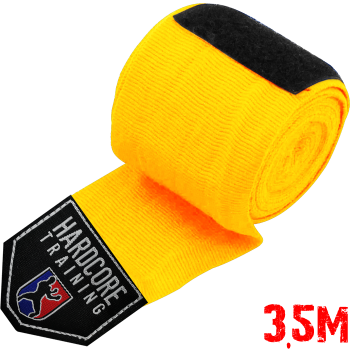 Боксерские бинты Hardcore Training Superior Yellow 3.5