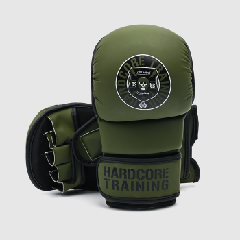 Гибридные перчатки Hardcore Training Skull Green/Black