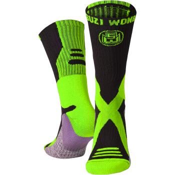 Носки Suzi Wong X-Sole Boxing Socks Black/Flo Yellow