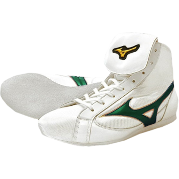 Боксёрки Mizuno Short Cut Type Boxing Shoes White/Emerald/Gold