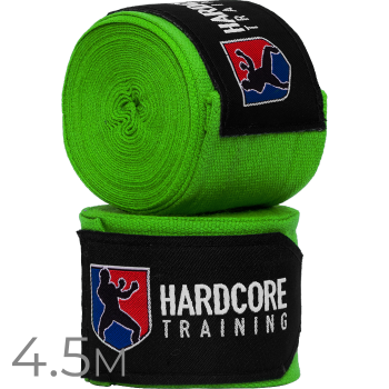 Боксерские бинты Hardcore Training Superior Green 4.5