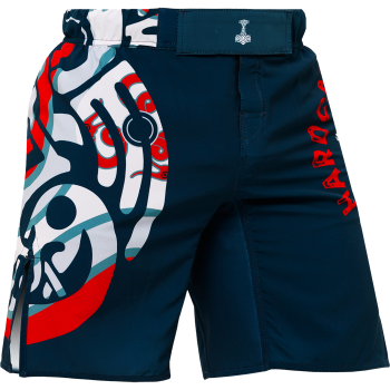 Шорты Hardcore Training Nordic Pattern Blue/White