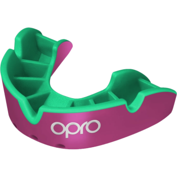 Детская боксерская капа Opro Silver Level Pink