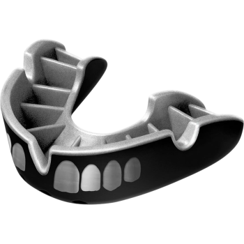 Боксерская капа Opro Silver Level Black Grillz