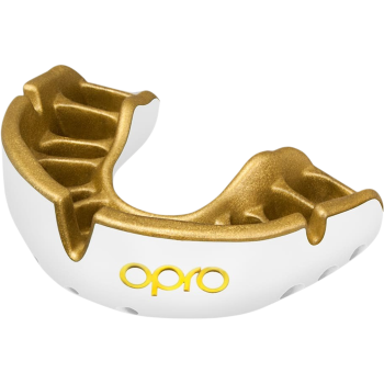 Детская боксерская капа Opro Gold Level White