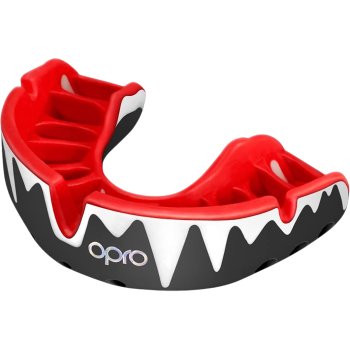 Боксерская капа Opro Platinum Level Black/White/Red