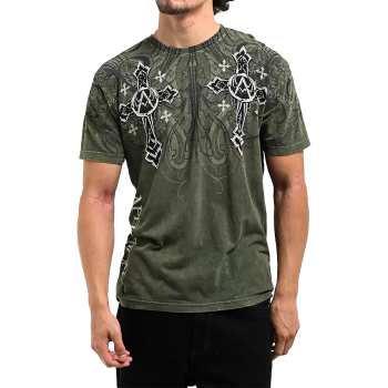 Футболка Affliction Winged Dagger Green