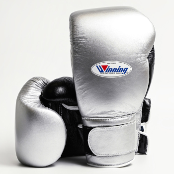 Боксерские перчатки Winning COMS800B 16 Oz Silver/Black