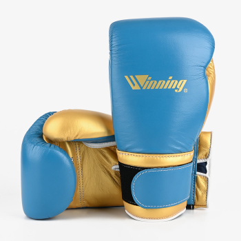 Боксерские перчатки Winning 14 Oz Sky Blue/Gold SE CO-MS-500B