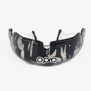 Боксерская капа Opro Instant Custom-Fit Camo Black/White/Silver