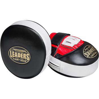 Боксёрские лапы Leaders Mid-Air Hyper BK/RD/WH