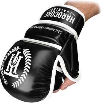 Гибридные перчатки Hardcore Training Base PU Black