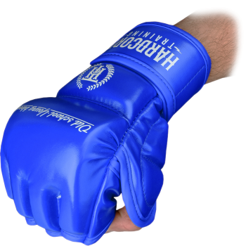 ММА перчатки Hardcore Training Base PU Blue