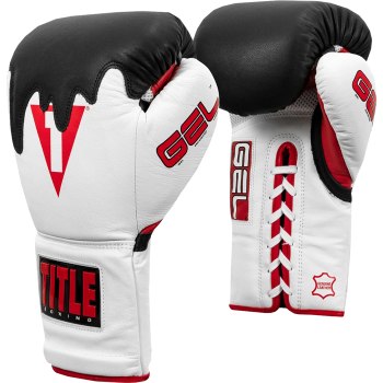 Боксерские перчатки на шнурках Title Boxing Gel Lava White/Red