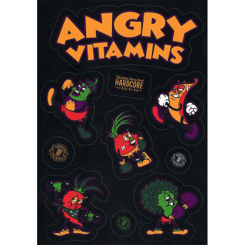 Набор стикеров Hardcore Training 4.0 Black