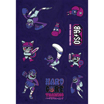 Набор стикеров Hardcore Training 5.0 Purple