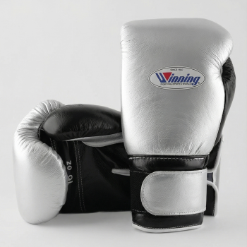Боксерские перчатки Winning 14 Oz CO-MS-500B серебряный/черный