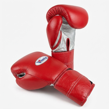 Боксерские перчатки Winning CO-MS-500B 14 Oz красный/серебряный