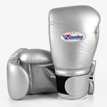 Боксерские перчатки Winning 16 Oz CO-MS-600B серебряный