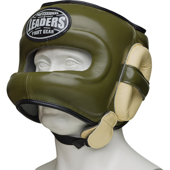 Бамперный боксёрский шлем Leaders Fancy LS4SHGNB FNC OLV/CR