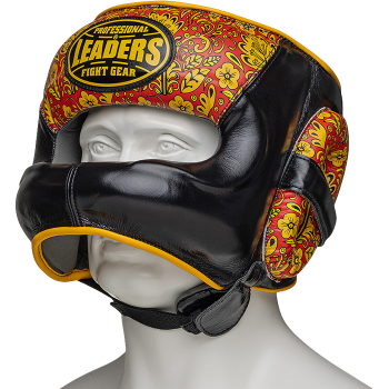 Бамперный боксёрский шлем Leaders Хохлома