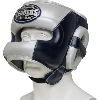 Бамперный боксёрский шлем Leaders LS4SHGNB BL/SIL