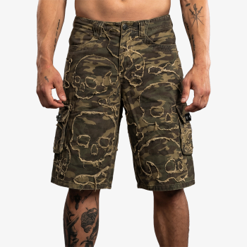 Шорты-карго Affliction Skull камуфляжные