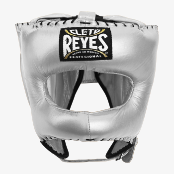 Бамперный боксёрский шлем Cleto Reyes E388 серебряный
