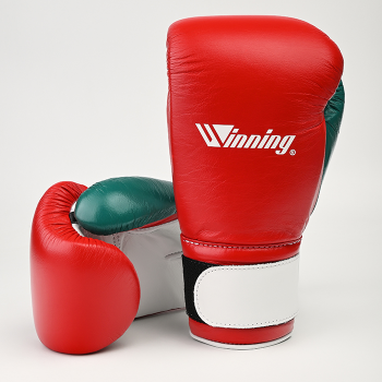 Боксёрские перчатки Winning 14 Oz CO-MS-500B красный/зеленый