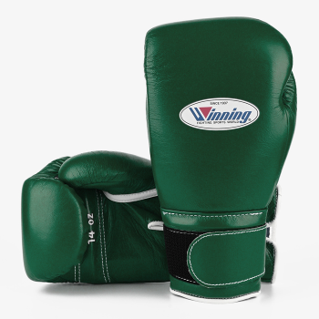 Боксёрские перчатки Winning 14 Oz CO-MS-500B тёмно-зелёный
