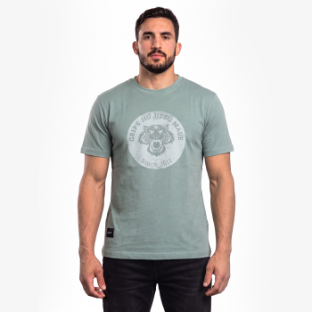 Футболка Gr1ps BJJ Round Tiger зелёная