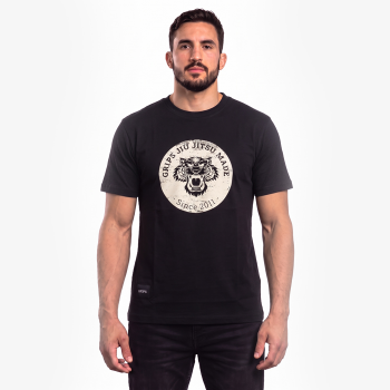 Футболка Gr1ps BJJ Round Tiger чёрная