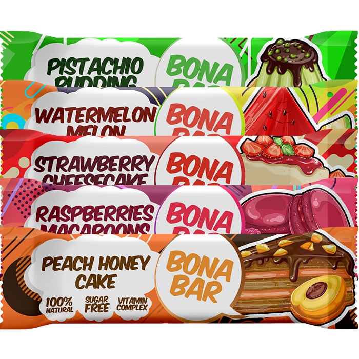 

Батончик Bona Fide, Разноцветный