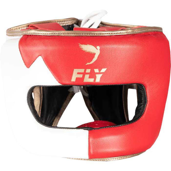Шлем Fly Superbar Lightning Red/White/Gold купить в Москве
