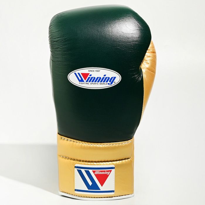 Боксерские перчатки Winning 14 Oz Grn/Gld купить в Москве