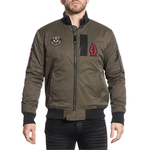 Бомбер Affliction Fly High Military Green Wash