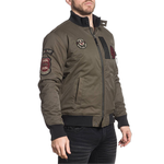 Бомбер Affliction Fly High Military Green Wash