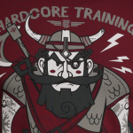 Футболка Hardcore Training Time To Raid Red