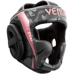 Боксерский шлем Venum Elite Black/Pink Gold