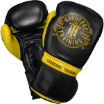 Боксерские перчатки Hardcore Training Premium Black/Yellow